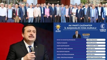 Ak Parti Gaziantep’te İcra Kurulu belli oldu