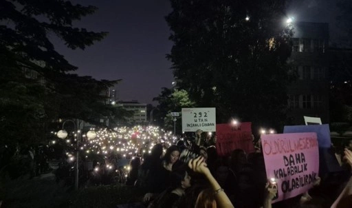 Boğaziçi Üniversitesi'nde 'Ayşenur' ve 'İkbal' protestosu