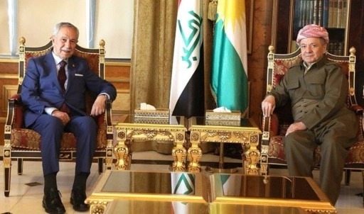 Bülent Arınç, Mesud Barzani ile bir araya geldi: 'Türk halkına selamlarını iletti'