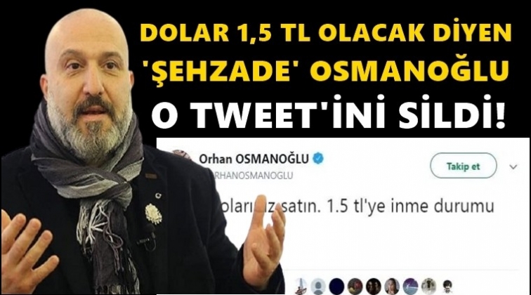 Dolar 10 liraya yaklaşınca o tweetini sildi!..