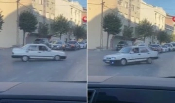 Düğün konvoyunda yolu kesti : Drift attı