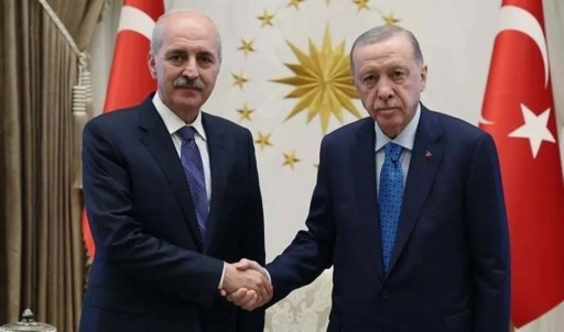 Erdoğan, TBMM Başkanı Numan Kurtulmuş'u kabul etti