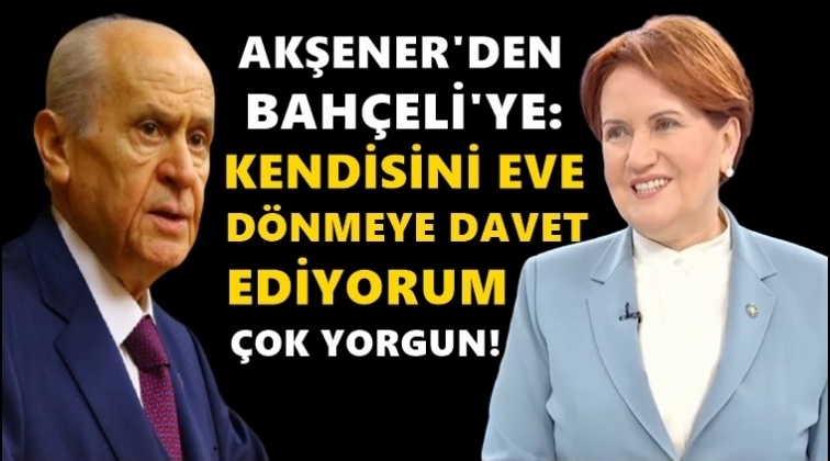 'Evinde dinlenmeye davet ediyorum'