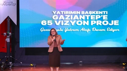 Fatma Şahin, 65 vizyon projenin tanıtımını yaptı