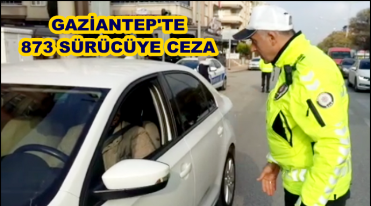 Gaziantep'te 873 sürücü, yolcu ve araç plakasına ceza