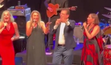 İmamoğlu çifti Pink Martini konserinde 'Aşkın Bahardı' şarkısını söyleyip dans etti