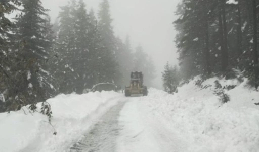 Kastamonu’da kar engeli: 36 köy yolu ulaşıma kapandı