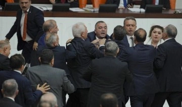 MHP ve İYİ Partili vekiller Meclis’te kavga etti!