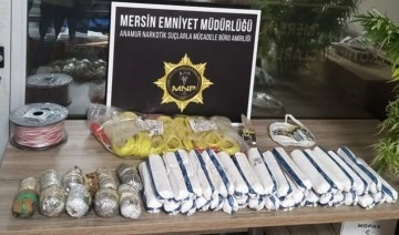 Mersin’de 19 kilo dinamit ve uyuşturucu ele geçirildi