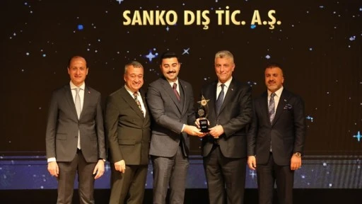 Sanko Dış Ticaret'e 'İhracatın Yıldızı' ödülü