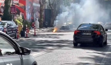 Yeraltı elektrik kabloları yandı; Görüntüler saniye saniye kaydedildi