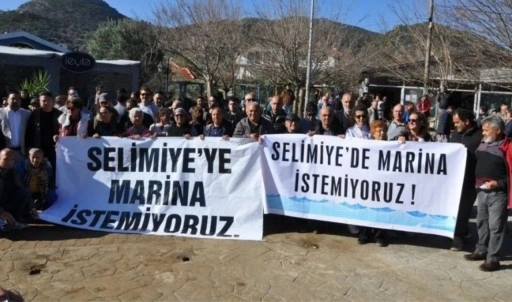 Selimiye halkı marinaya “hayır” dedi