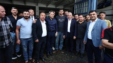  Tahmazoğlu ve Şahin esnafla bir araya geldi