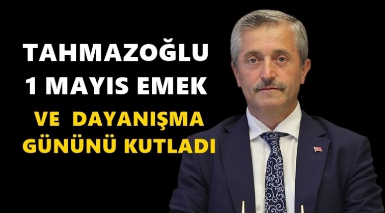 Tahmazoğlu'ndan 1 Mayıs kutlama mesajı