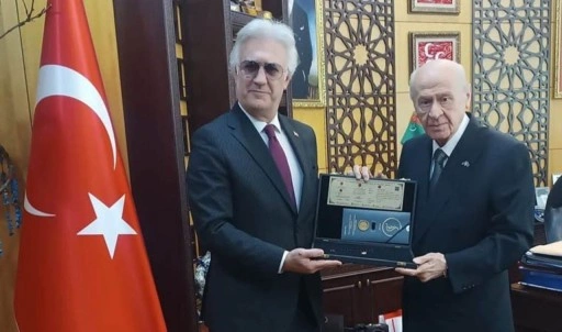 Tamer Karadağlı Devlet Bahçeli'yi ziyaret etti