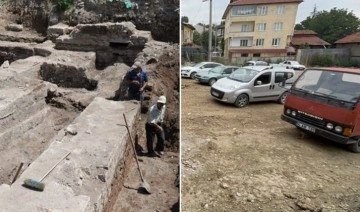 Tarihi hamam kalıntısının üstü kapatıldı, otopark oldu