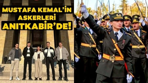 TSK'den ihraç edilen teğmenler Anıtkabir'e gitti!