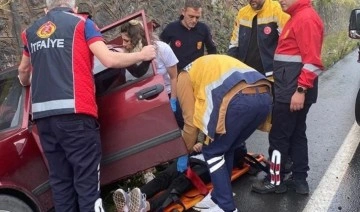 Zonguldak’ta feci kaza... Otomobil kanala düştü: 2 yaralı