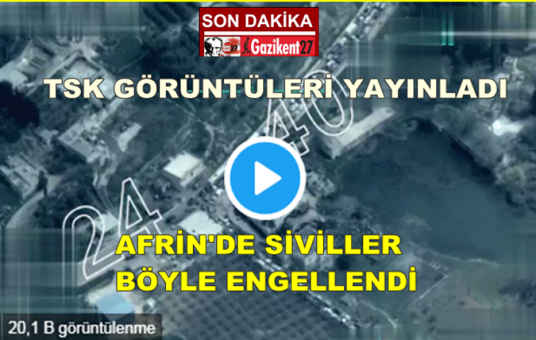 Afrinde sivil halk zorla engellendi