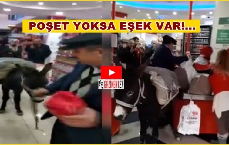 POŞETE EŞEKLİ PROTESTO