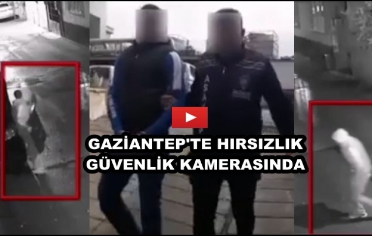 GAZİANTEP&#039;TE TV HIRSIZLIĞI KAMERADA