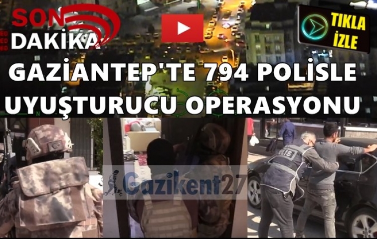 794 POLİSLE HELİKOPTER DRONE DESTEKLİ NARKOTİK OPERASYONU