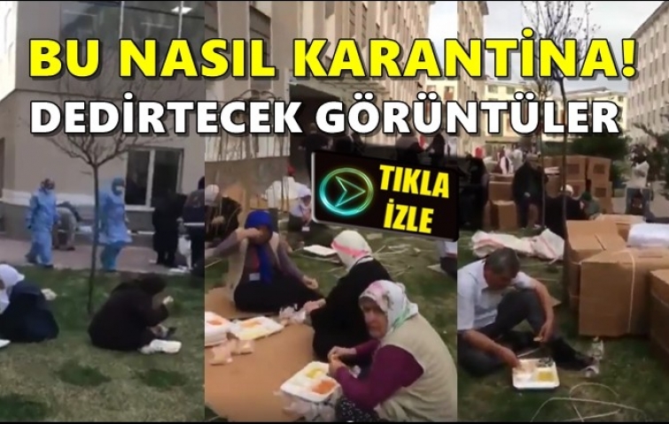 KARANTİNA ALTINDAKİ UMRECİLER BÖYLE GÖRÜNTÜLENDİ