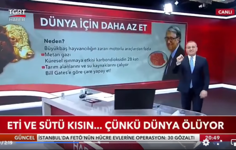 YANDAŞ KANAL PES DEDİRTTİ: ET VE SÜT TÜKETMEYİN!