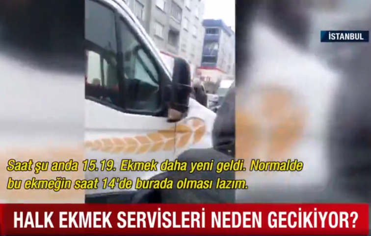 A HABER&#039;E GÖRE EKMEK GEÇ GETİRİLDİĞİ İÇİN KUYRUK VARMIŞ!