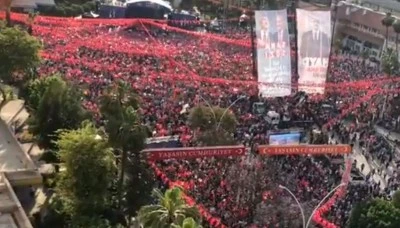 Kılıçdaroğlu’nun Adana Mitingi havadan böyle görüntülendi