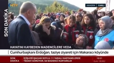 Madencinin ablası Erdoğan'a ihmali sordu, Erdoğan, yanıt veremedi!