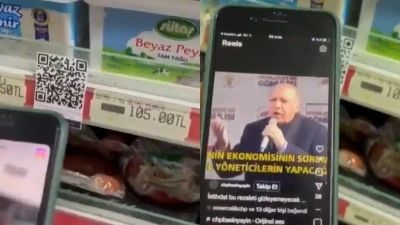 MARKET RAFLARINDA ERDOĞAN VİDEOSU