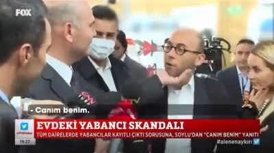 SOYLU'DAN MUHABİRİN SORUSUNA YANIT: CANIM BENİM!